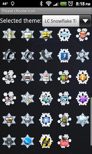 LC Snowflake Go Launcher截图1