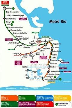 里约 de Janeiro的地铁截图