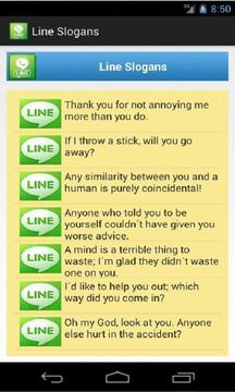 LINE Slogans and Quotes截图