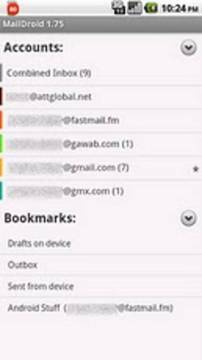 MailDroidPro邮件接收截图