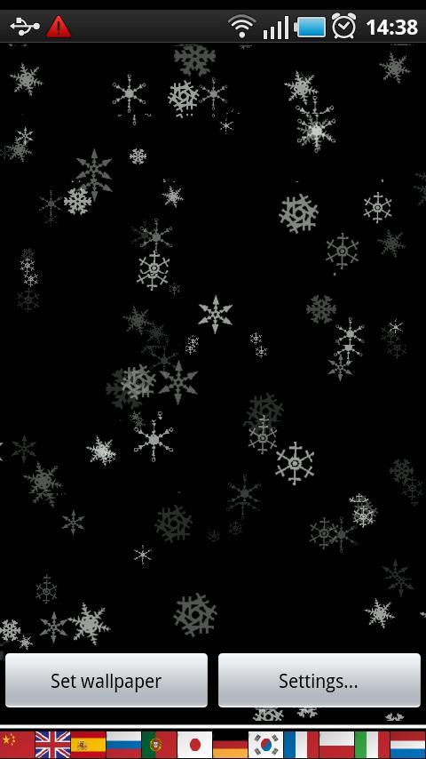 雪花动态壁纸 Snowflakes Live Wallpaper截图2