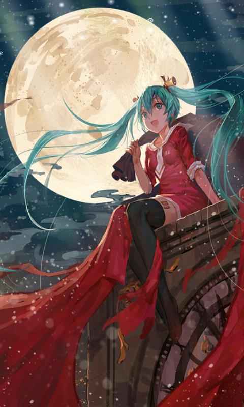 红衣初音-绿豆动态壁纸截图1