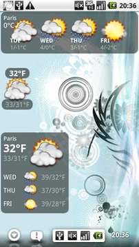 桌面天气插件 Weather forecast widget donate截图