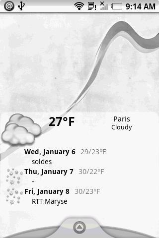 桌面天气插件 Weather forecast widget donate截图1