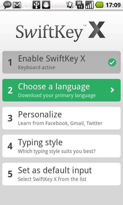 智能虚拟键盘(SwiftKey X Trial)截图3