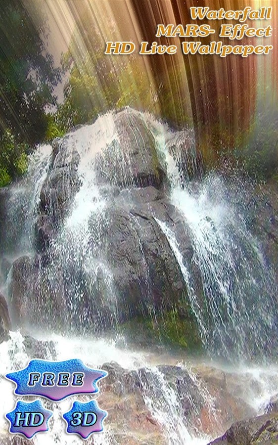 3D Waterfall Mars Effect Free截图10