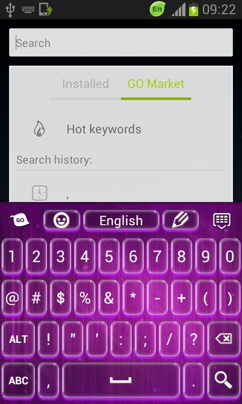 Abstract Purple Keyboard截图4