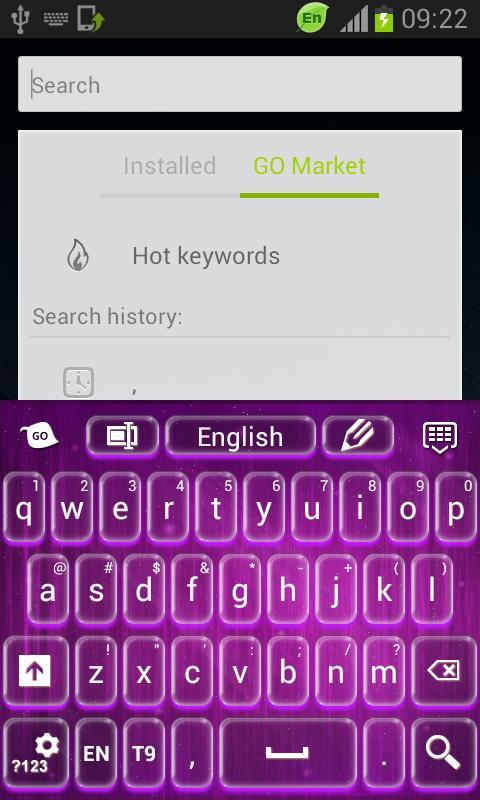 Abstract Purple Keyboard截图2