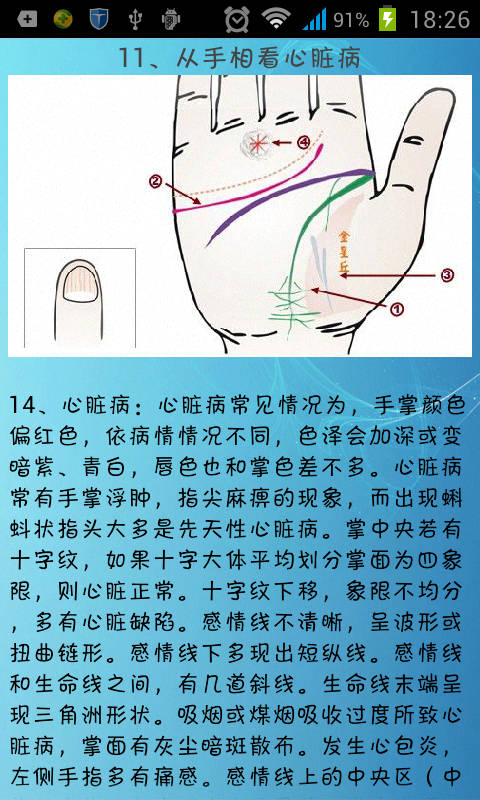 中医教你从手相识健康截图5