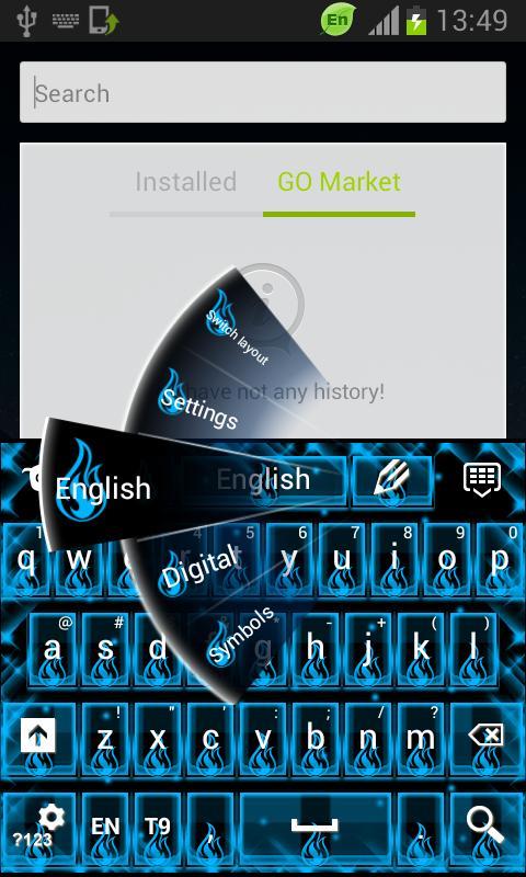 Neon Flames Keyboard截图3