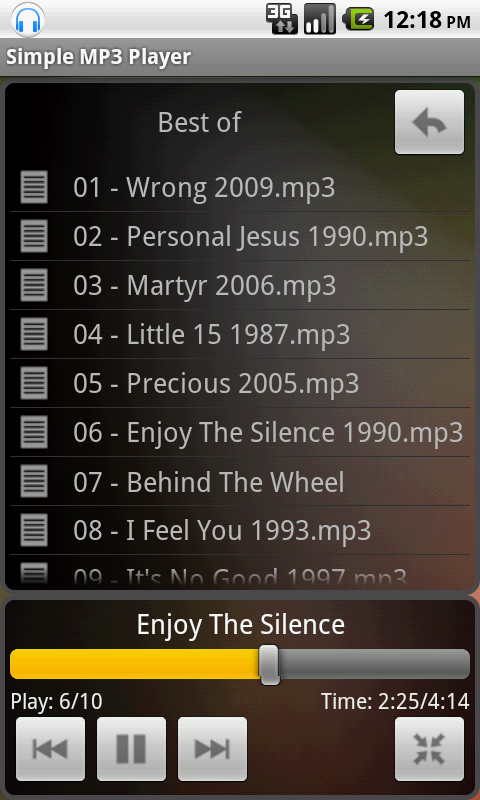 Simple MP3 Music Folder Player截图6