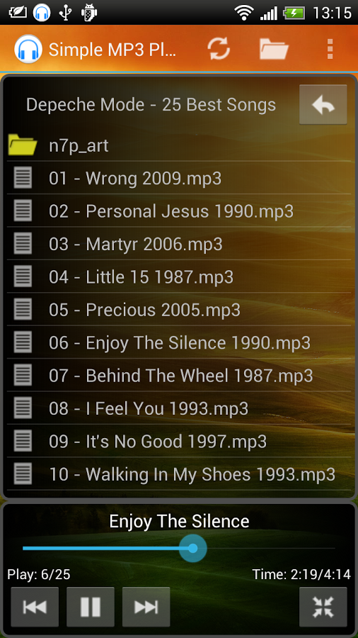 Simple MP3 Music Folder Player截图2