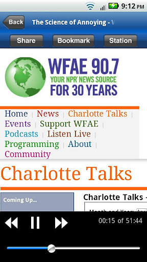 WFAE Public Radio App截图1