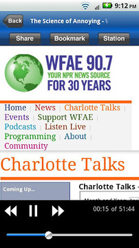 WFAE Public Radio App截图