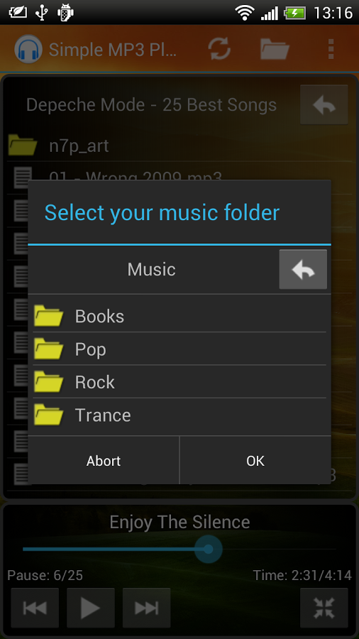 Simple MP3 Music Folder Player截图3
