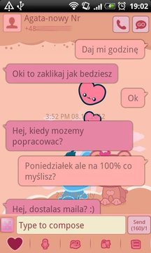 GO SMS Loving Bears Theme截图