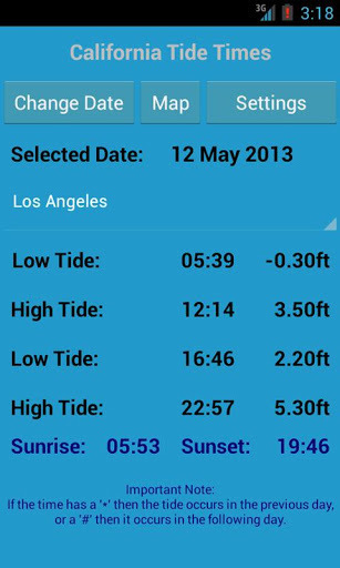 California Tide Times截图5