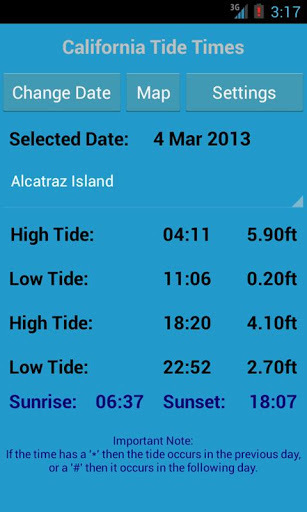 California Tide Times截图1