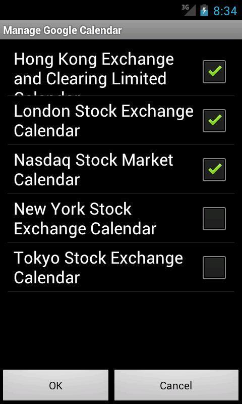 Financial Market Calendar截图2