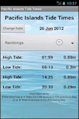 Pacific Islands Tide Times截图1