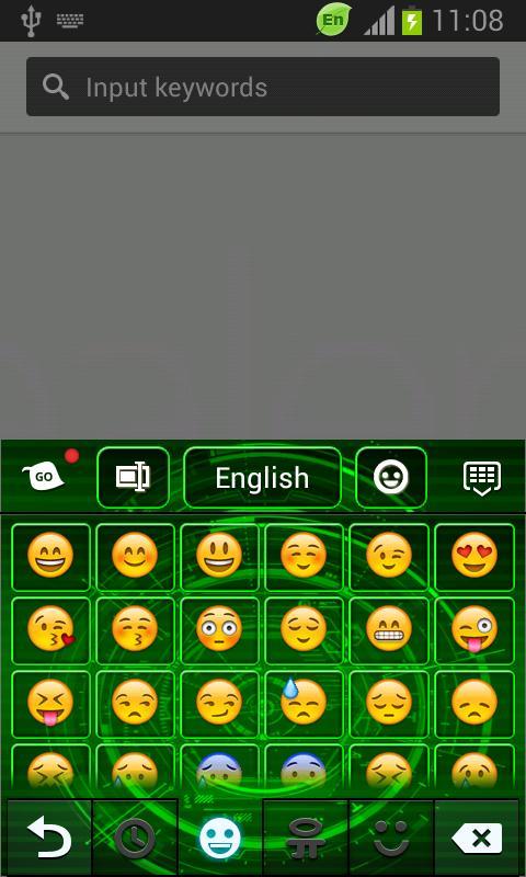 Neon Keyboard for Galaxy Note2截图4