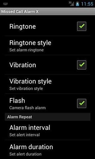 Missed Call Alarm X截图2
