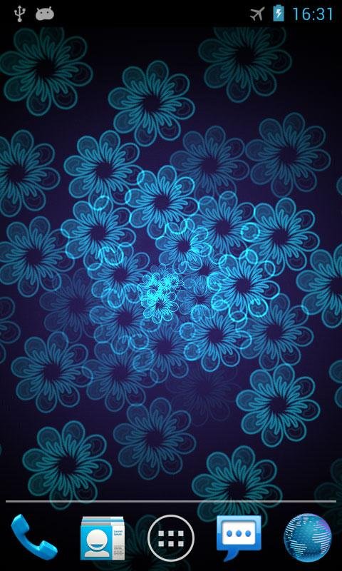 霓虹灯花动态壁纸 Neon Flower截图1