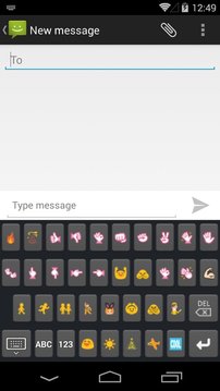 Emoji表情键盘截图