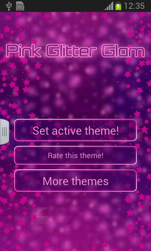 Pink Glitter Glam Keyboard截图1