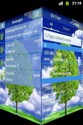 GO短信PRO主题树 GO SMS PRO Theme截图6