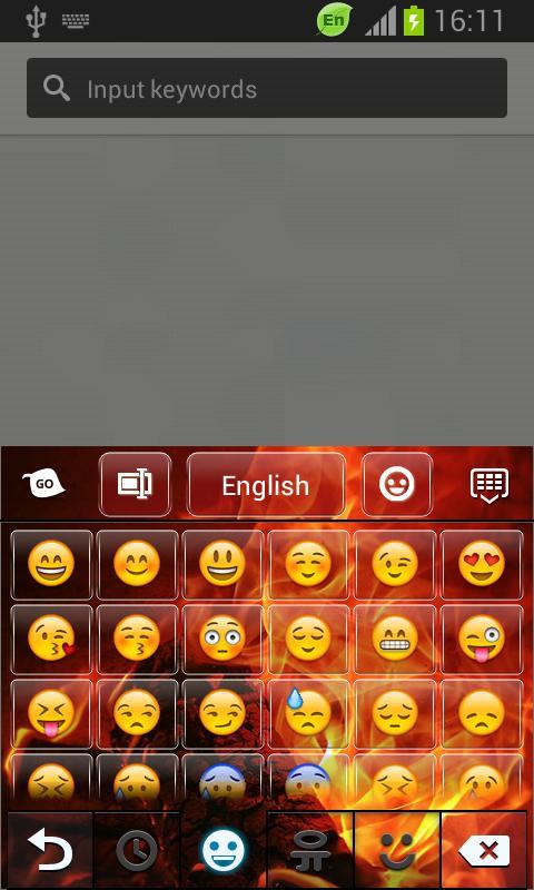 GO Keyboard Flame Themes截图4