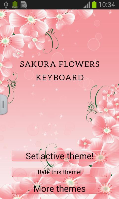 Sakura Flowers Keyboard截图1