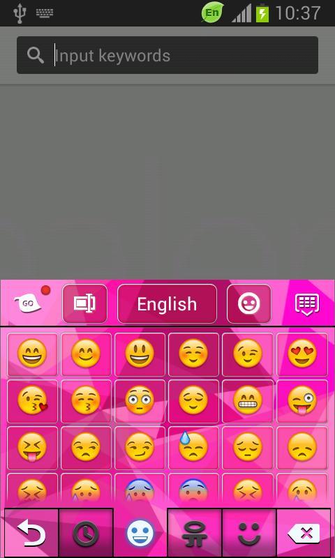 Pink Keyboard for Galaxy S5截图4