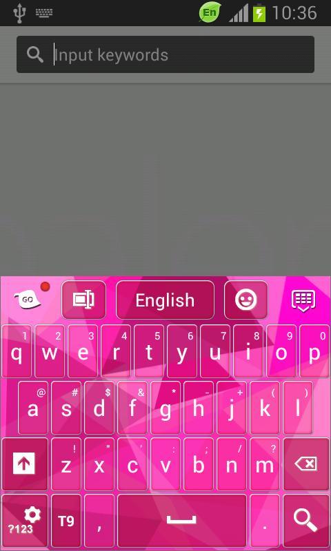 Pink Keyboard for Galaxy S5截图2