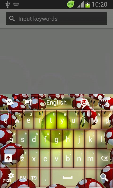 HD Curious Mushrooms Keyboard截图2