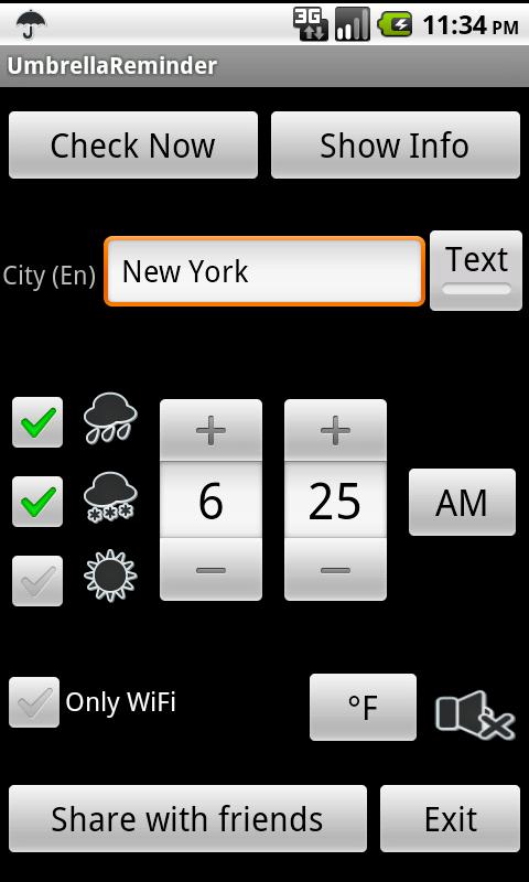 Umbrella Reminder截图6