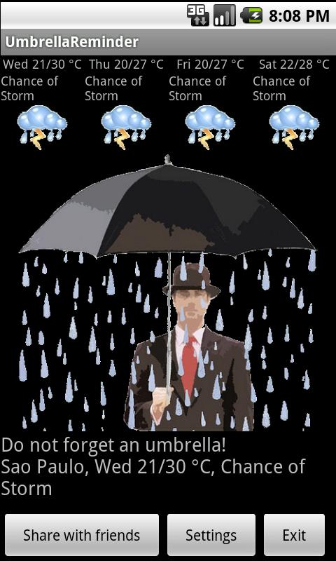 Umbrella Reminder截图4