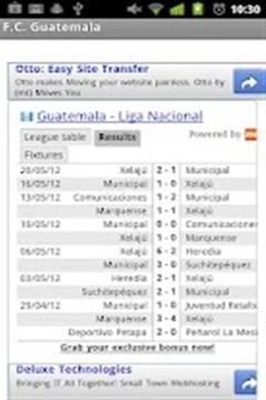 危地马拉足球联赛截图