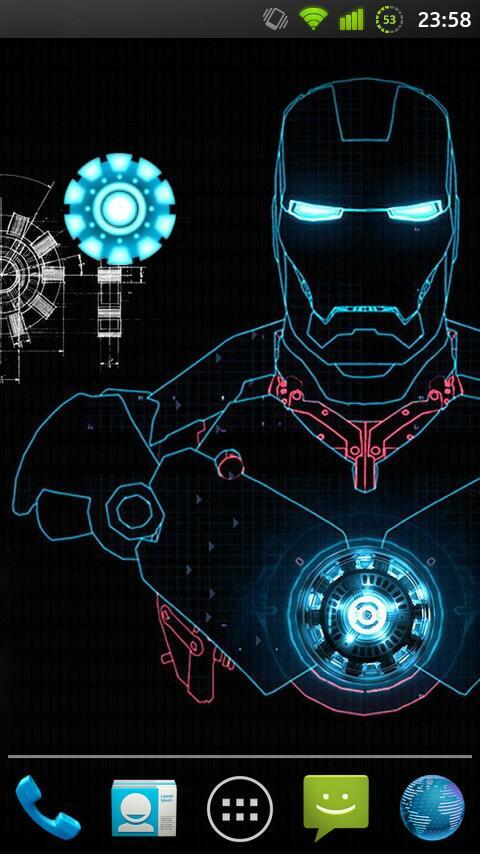 Iron Man Flashlight - Free截图3