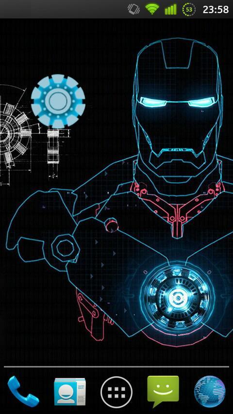 Iron Man Flashlight - Free截图2