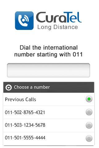 CuraTel Long Distance截图2