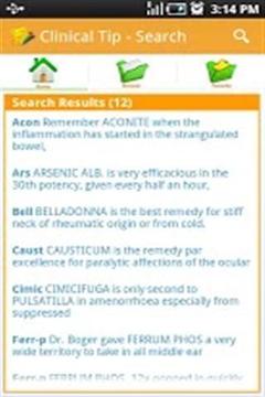 Homeopathic Clinical Tips Lite截图