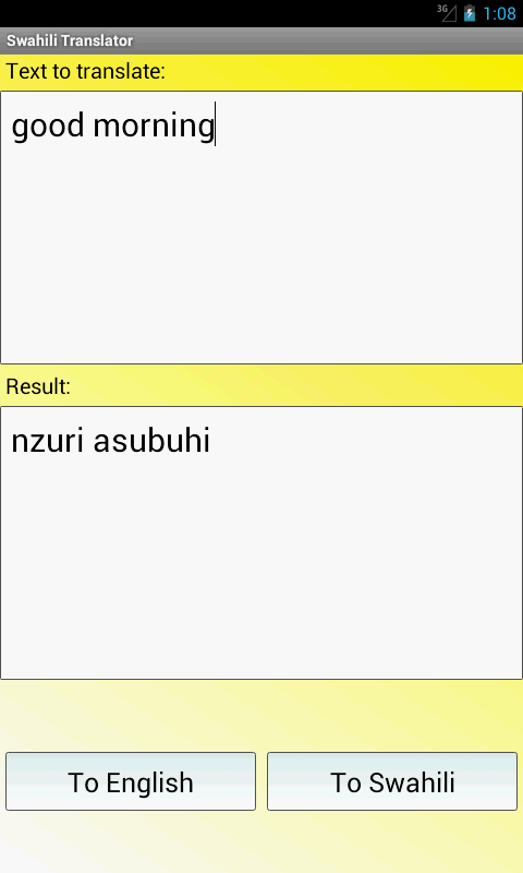 Swahili Translator截图1