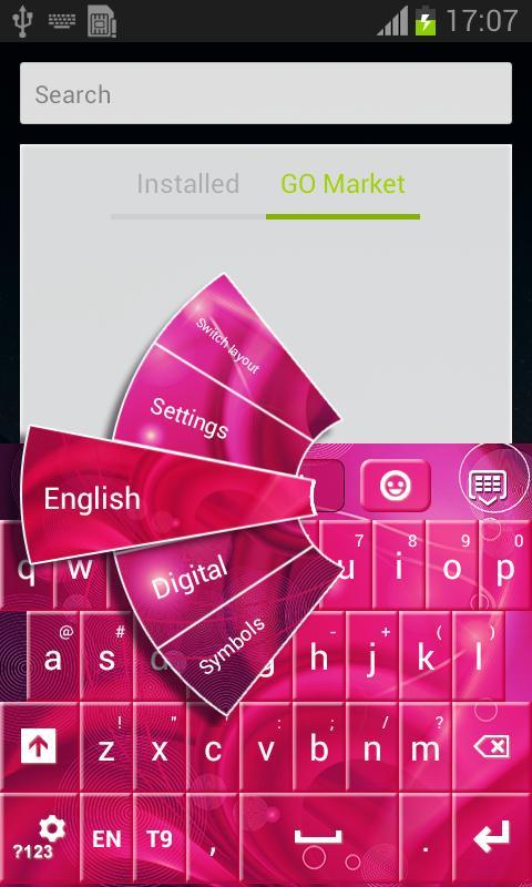 Special Pink Keyboard Theme截图3