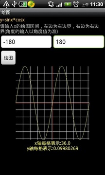 绘制函数图象截图