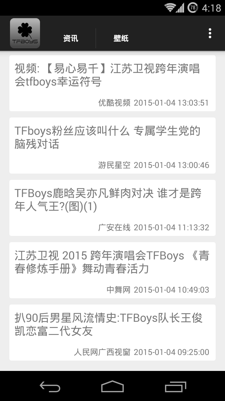 最新TFBOYS资讯壁纸截图1