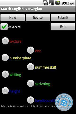 Match English Norwegian截图2