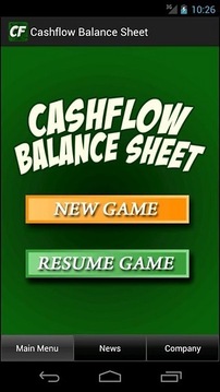 Cashflow Balance Sheet截图