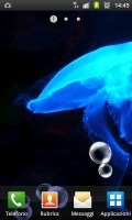 Neon Blue Jellyfish HD LWP 截图1