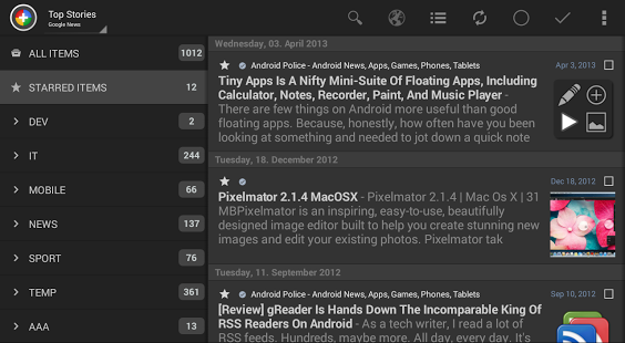 Feedly extension for News+截图5